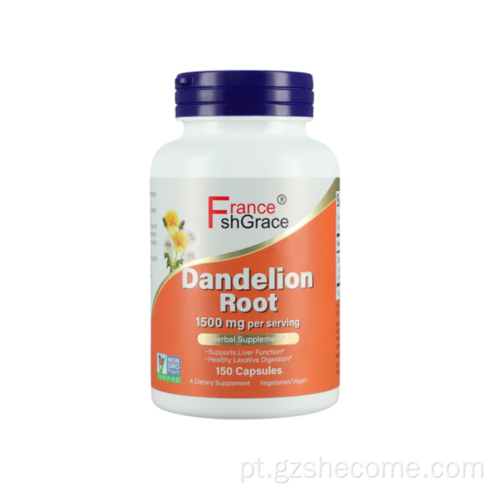 O suplemento de raiz de dente de leão suporta a função hepática saudável